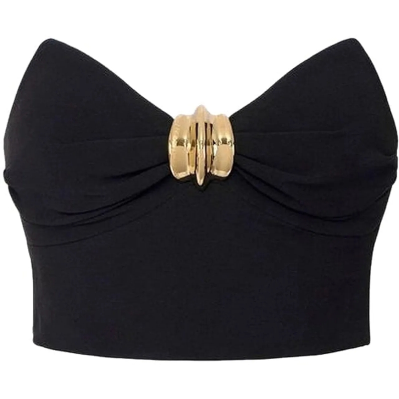 Elisabetta Franchi T-shirt Top Black schwarz