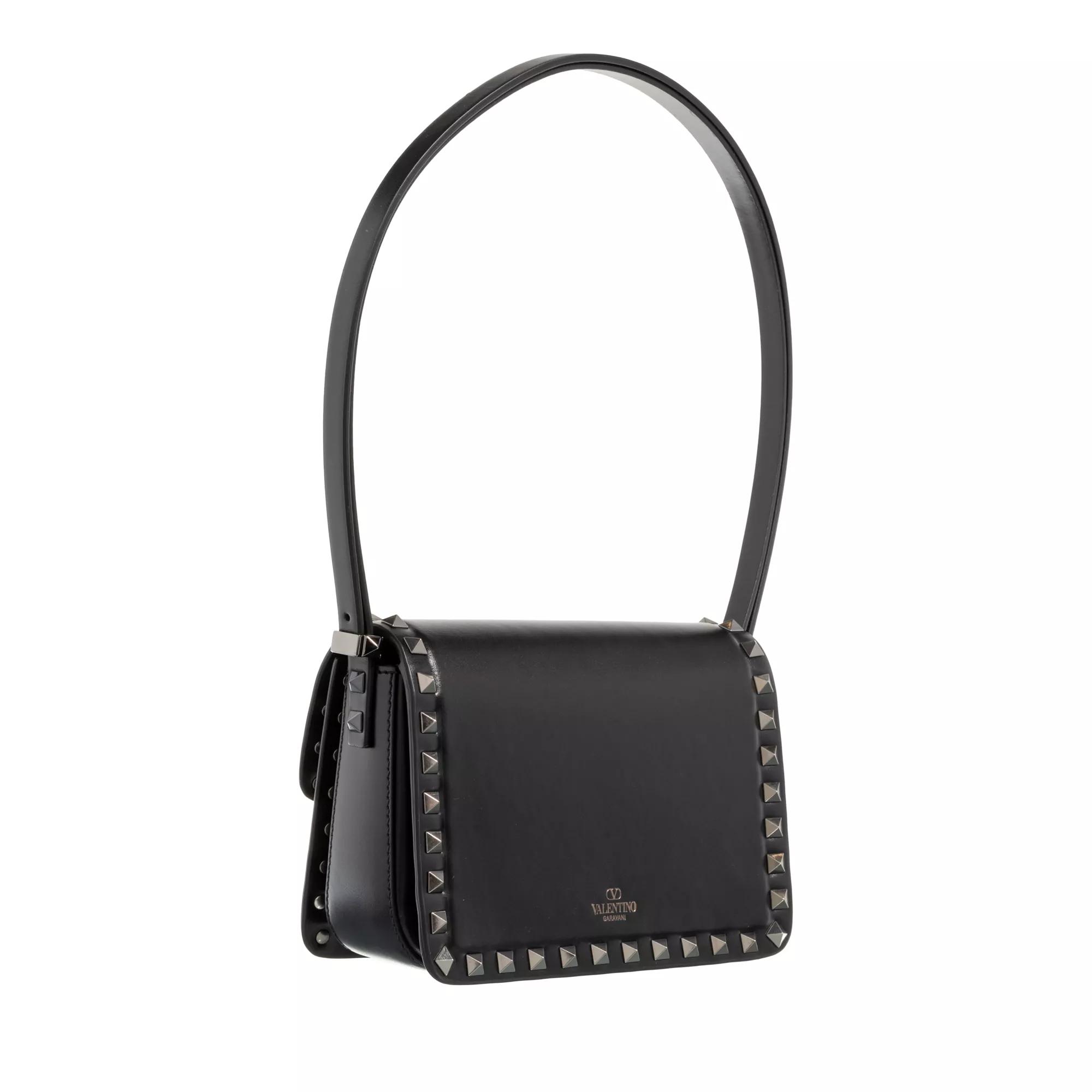 Valentino Garavani Hobo bags Small Rockstud Shoulder Bag in zwart
