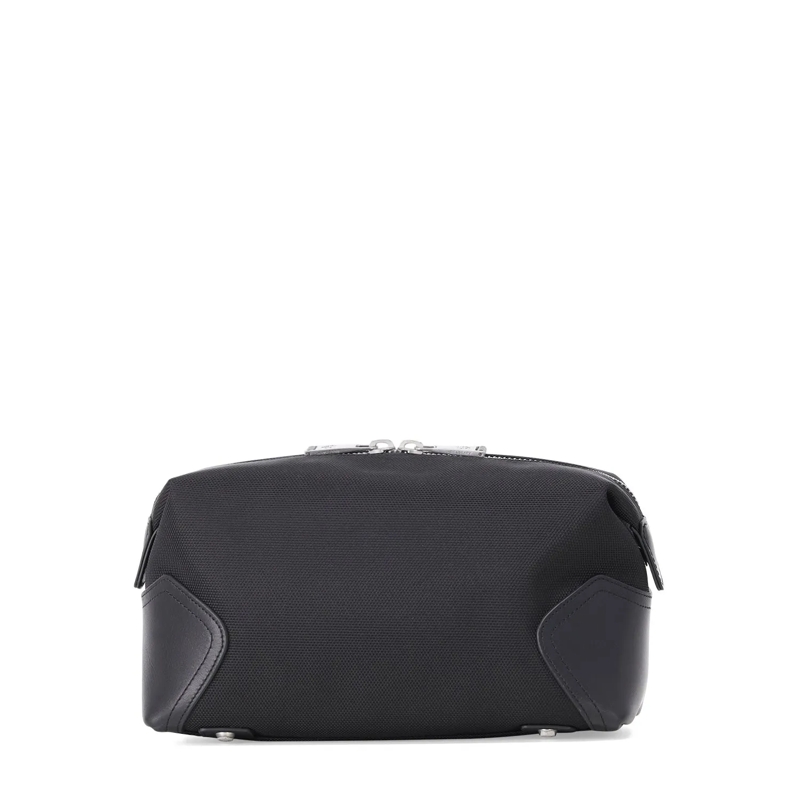 Belstaff Sac à bandoulière Waschtasche mit Lederapplikationen schwarz(Image 2)