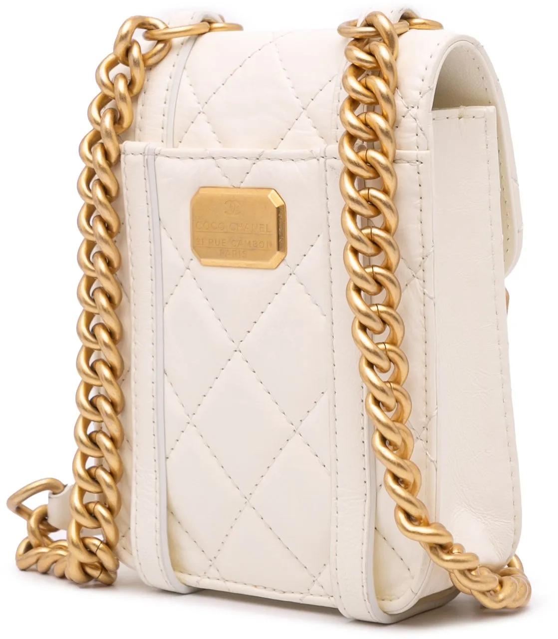 Thumbnail - Chanel Hobo Bags - Mini Aged Calfskin City School Flap - Gr. unisize - in Weiß - für Damen
