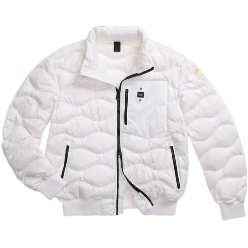 Blauer Doudoune Coats White weiß