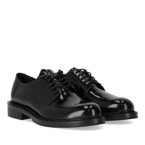 Guglielmo Rotta Palma Black Lace Up Black Mary Jane