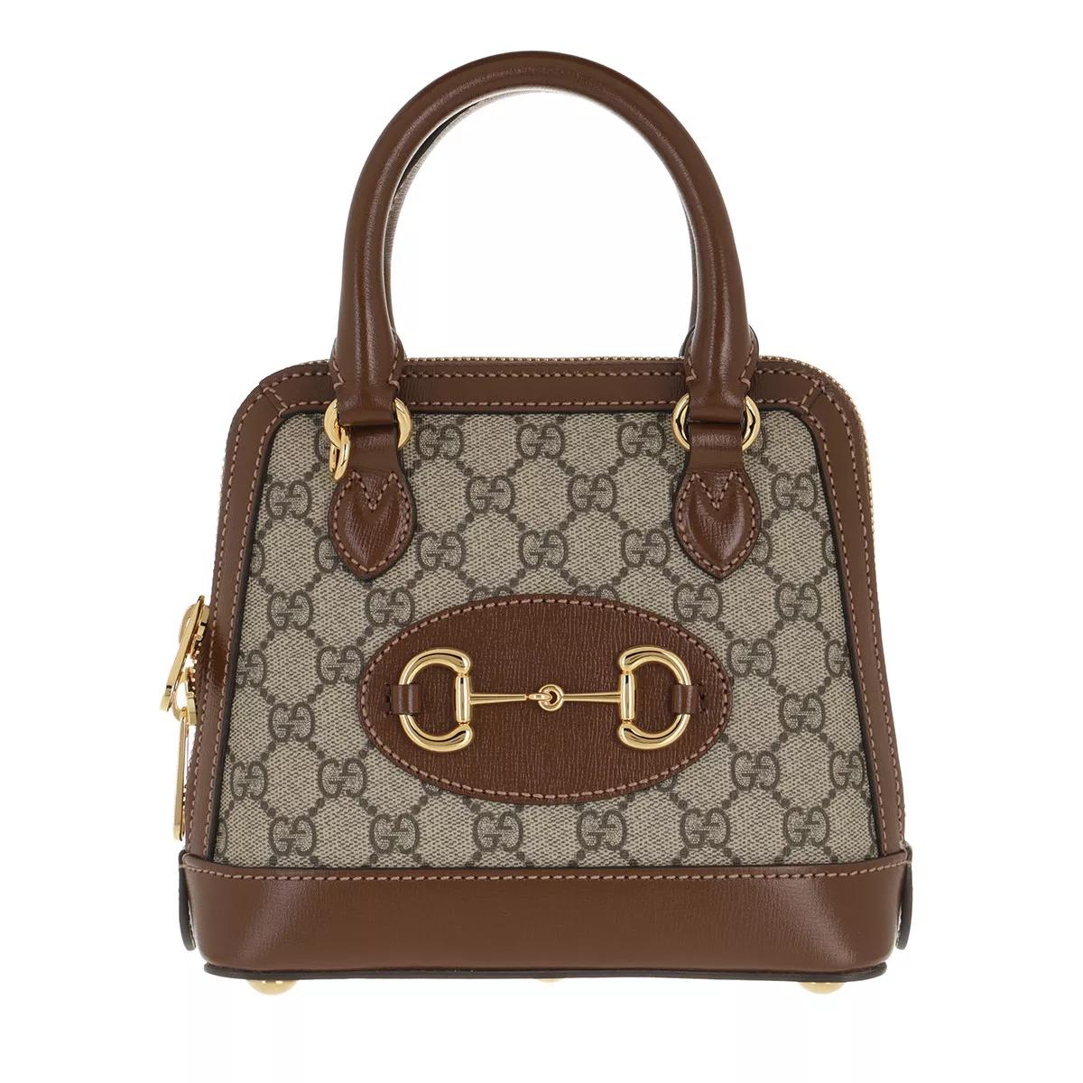 Gucci Satchel Bag - Horsebit 1955 Mini Top Handle Bag - Gr. unisize - in Braun - für Damen