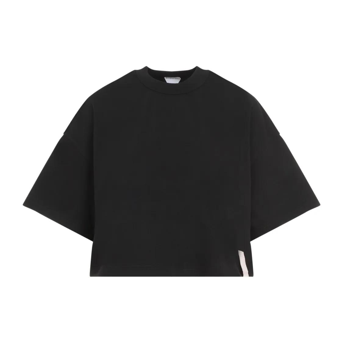 Bottega Veneta - Cropped T-Shirt - Größe S - schwarz