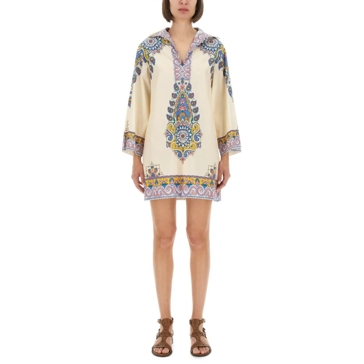 オールインワン・サロペット Etro Bohemian Print Cover-Up Dress Printed halterneck silk beach dress in multicoloured - Etro