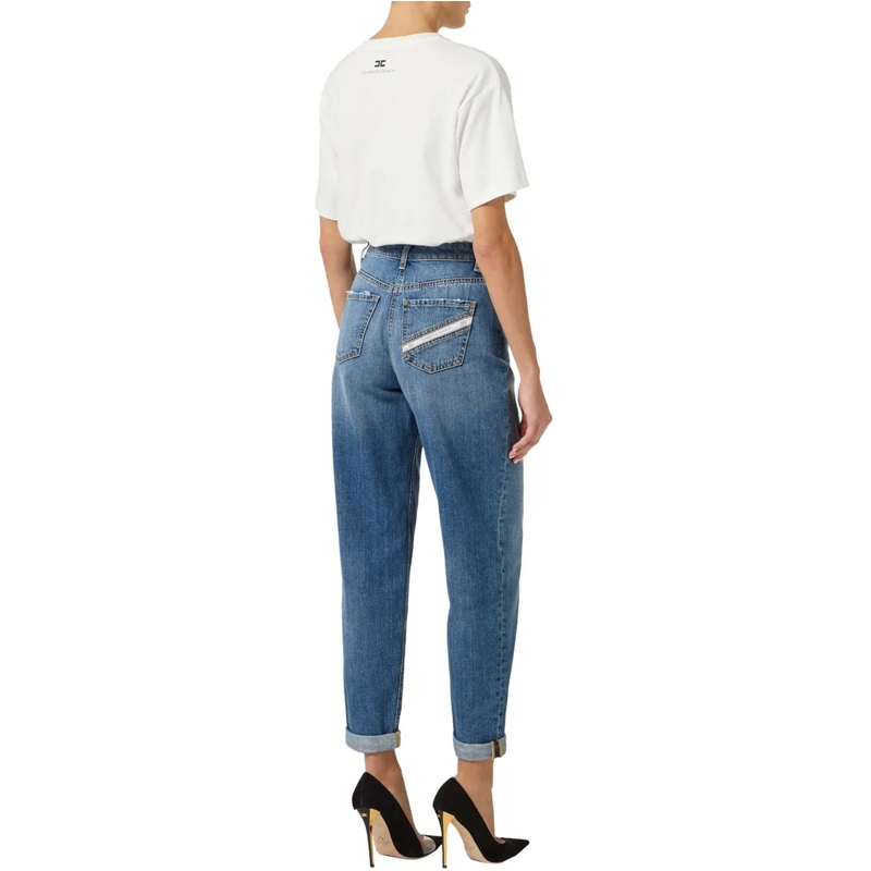Elisabetta Franchi Jeans mit geradem Bein Elisabetta Franchi Women's Jeans Trousers Jeans Bl blau(Image 3)