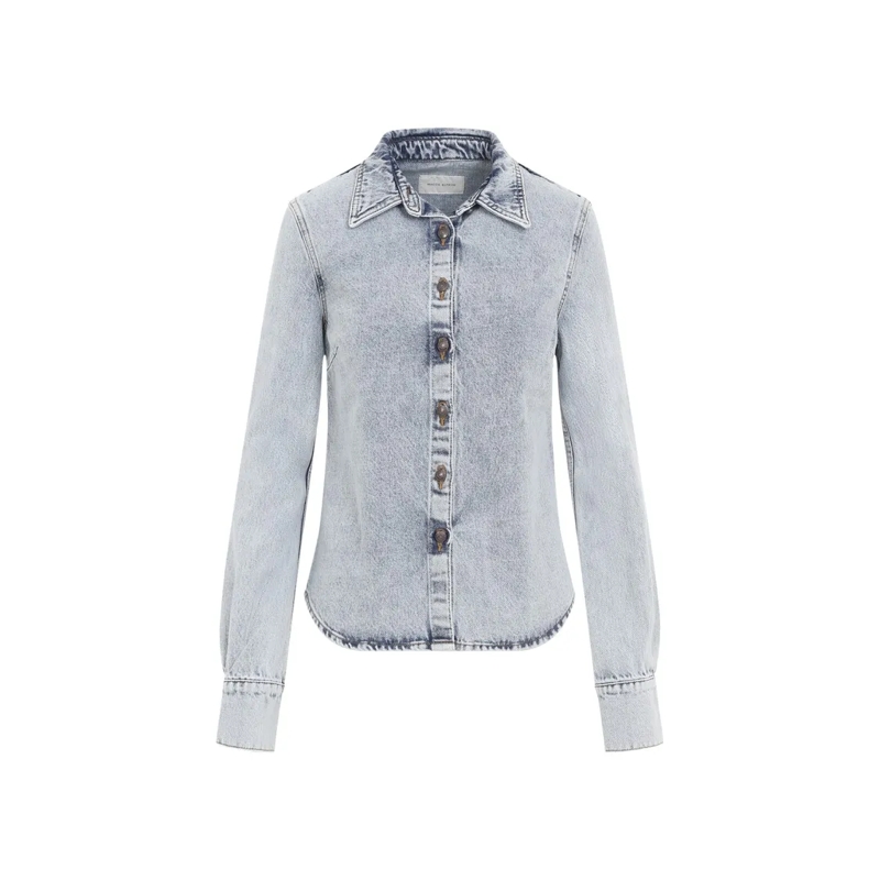 Magda Butrym Chemise Blue Denim Shirt Blue