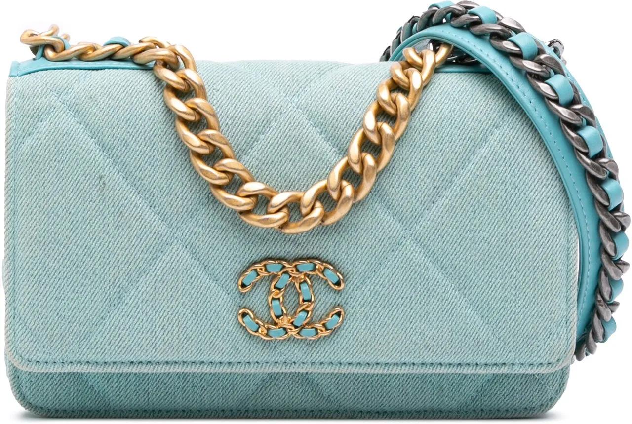 Chanel Hobo Bags - Denim 19 Wallet on Chain - Gr. unisize - in Blau - für Damen
