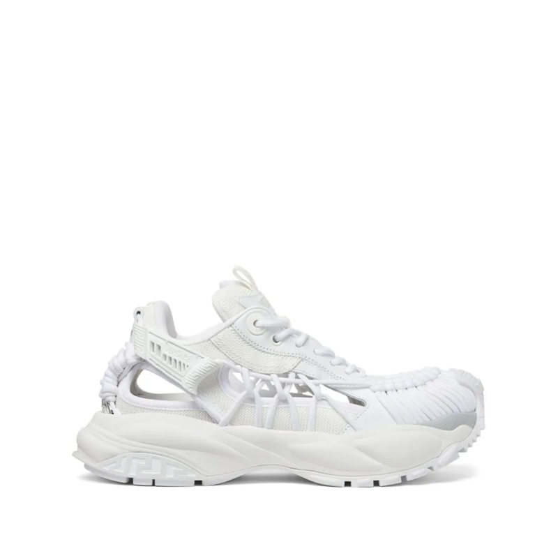 Versace Lage-top sneaker White Panelled Sneakers With Cut-Out White