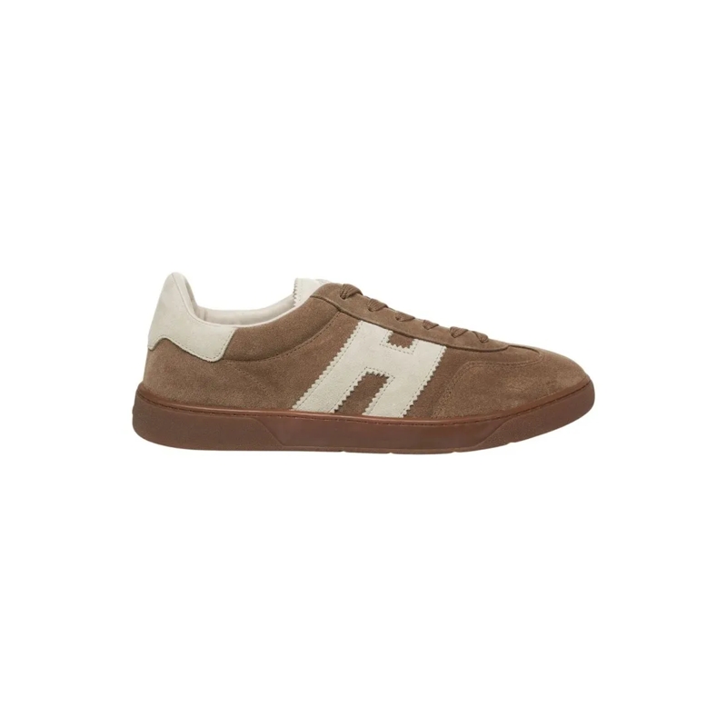 Hogan Lage-top sneaker Suede Sneakers With Contrasting Logo Detail Brown