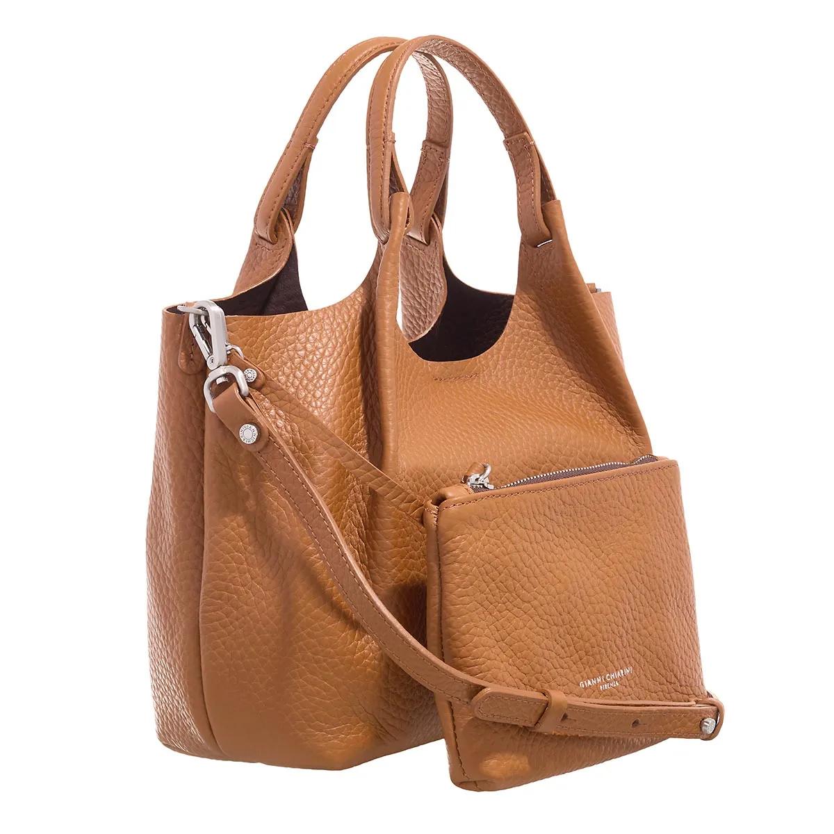 Gianni Chiarini Hobo bags Dua in cognac