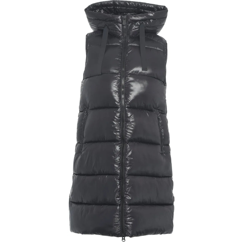 Save the Duck Minikleid Long quilted vest schwarz