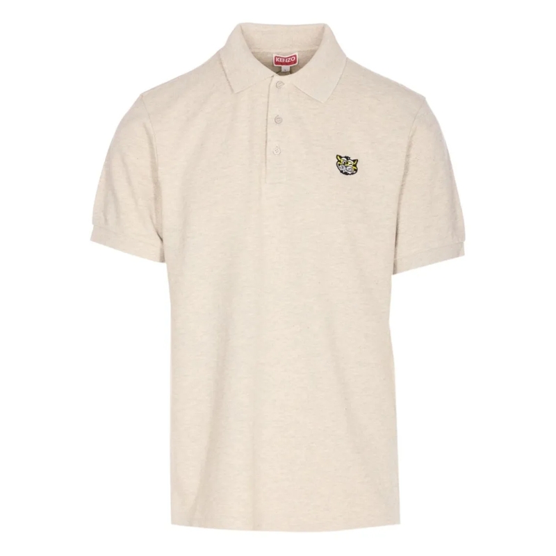 Kenzo T-Shirt Silk And Nylon Polo Shirt Neutrals