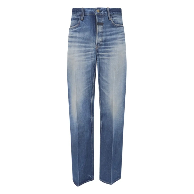 FEAR OF GOD Jeans Straight Logo Jeans – Blue Blue