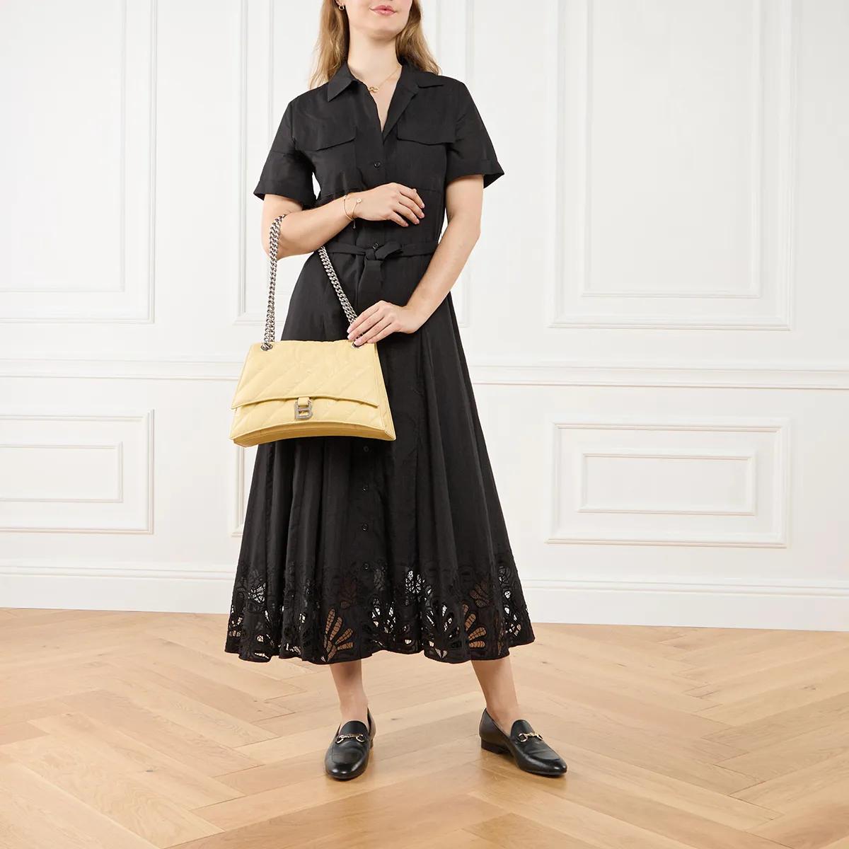 Balenciaga Crossbody bags Medium Quilted Crush Chain Bag in geel
