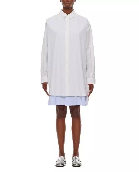 Loewe - Double Layer Shirt Dress - Größe 38 - white