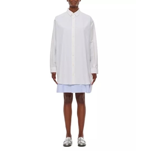 Loewe Double Layer Shirt Dress White 
