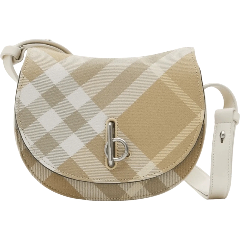 Burberry Schultertasche Borsa a tracolla Rocking Horse a quadri beige