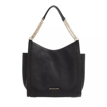 Michael kors black hotsell chain shoulder bag