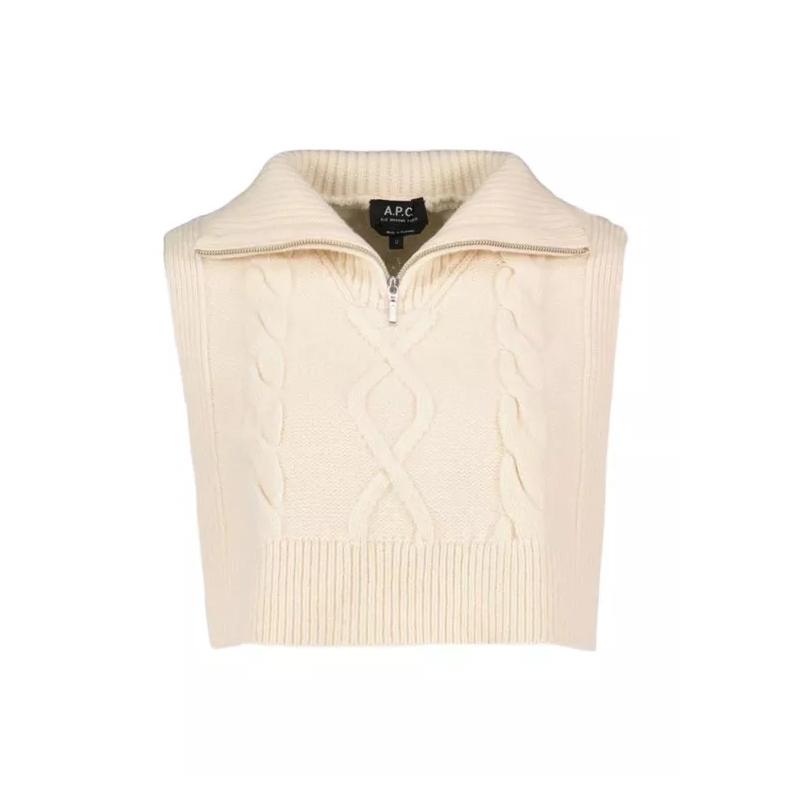 A.P.C.  Snood Lola Scarf - Wool - Beige Neutrals