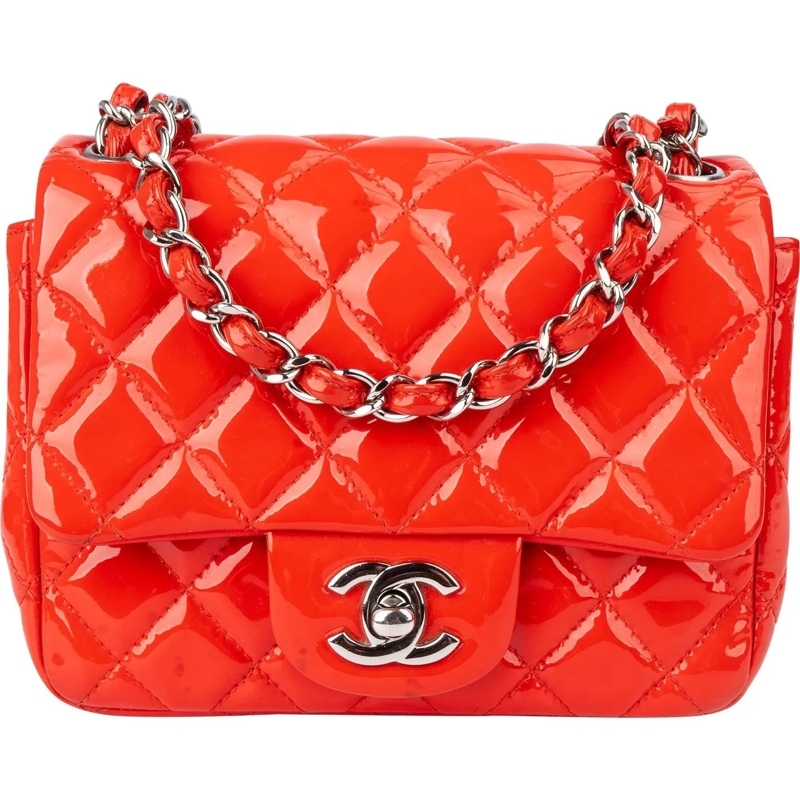 Chanel Tote Chanel Rouge Patent Leather Single Flap Crossbody  rot