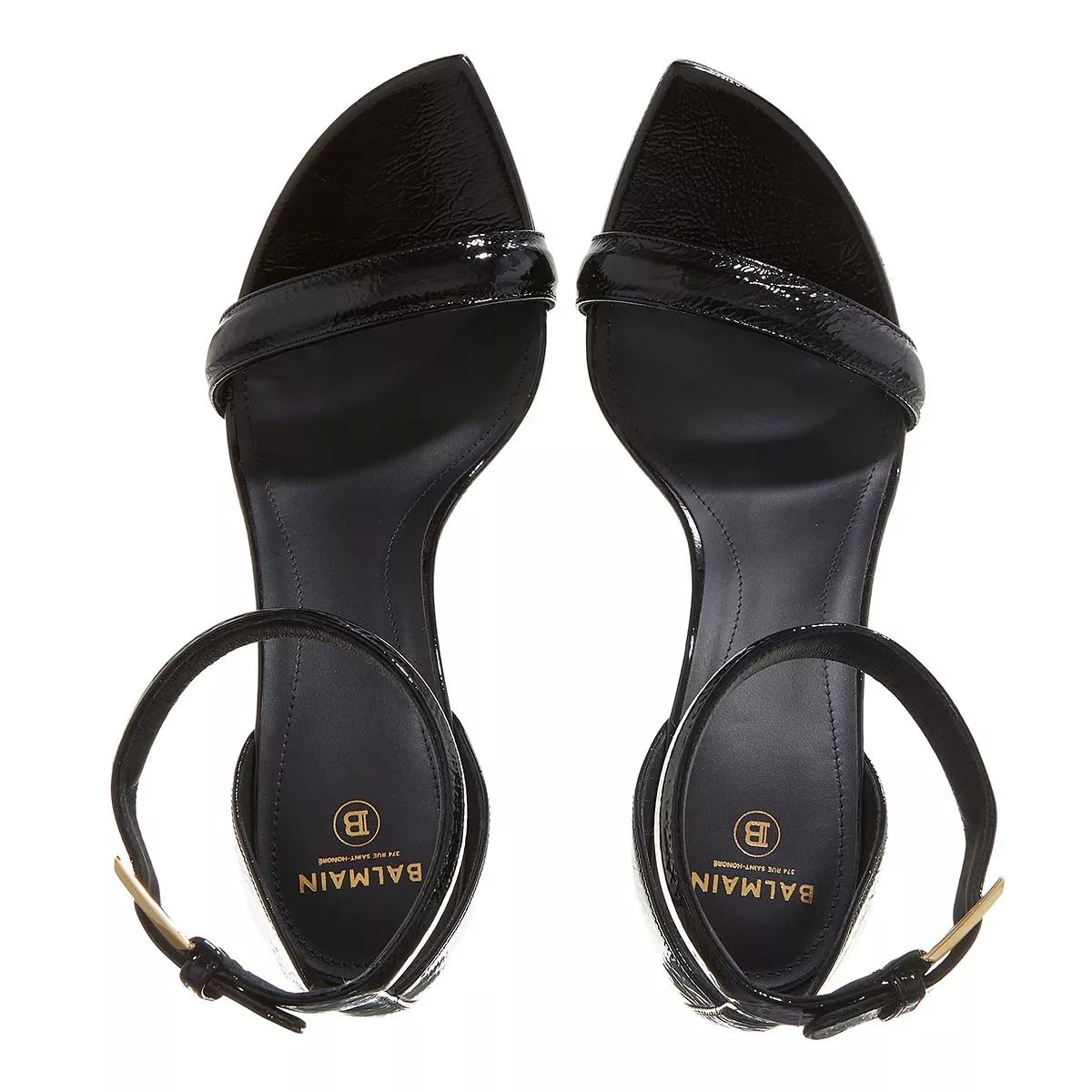 Balmain Black Moneta Heeled Sandals