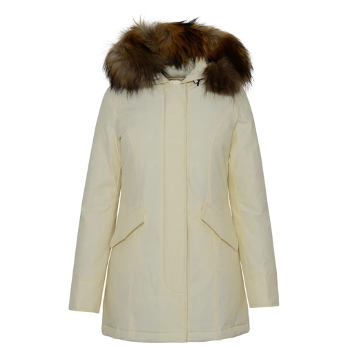 Woolrich Manteaux Parka Artic White Cotton Blend Parka White