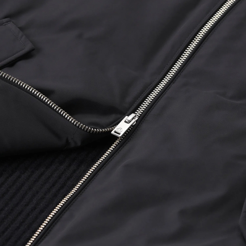 Moose Knuckles Veste de transition 'Magnus Knit Hybrid' Bomber Jacket Black(Image 5)