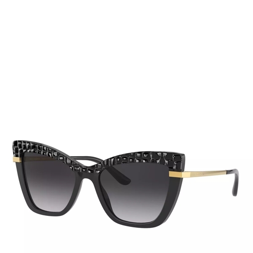Dolce&Gabbana AZETAT WOMEN SONNE BLACK TEXTURE COCCO Solglasögon