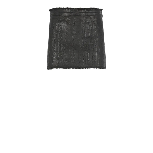 Rick Owens Mini-Röcke Cotton Miniskirt Black