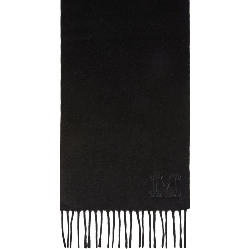 Max Mara Wollschal Scarfs Black schwarz