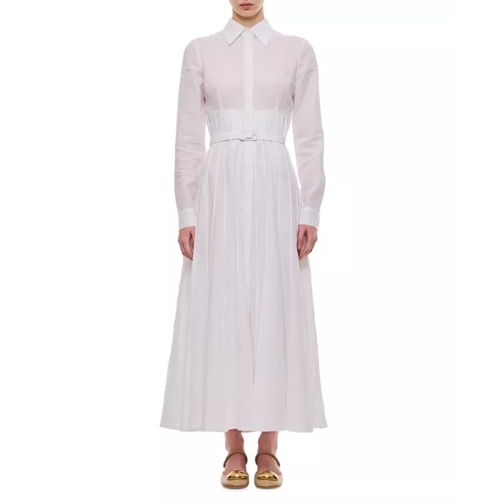 Gabriela Hearst  Dewi Midi Cotton Dress White