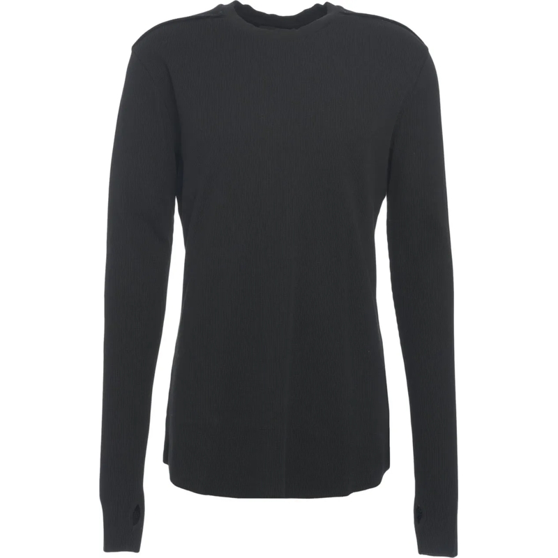 Thom Krom  Knit sweater with thumbholes schwarz
