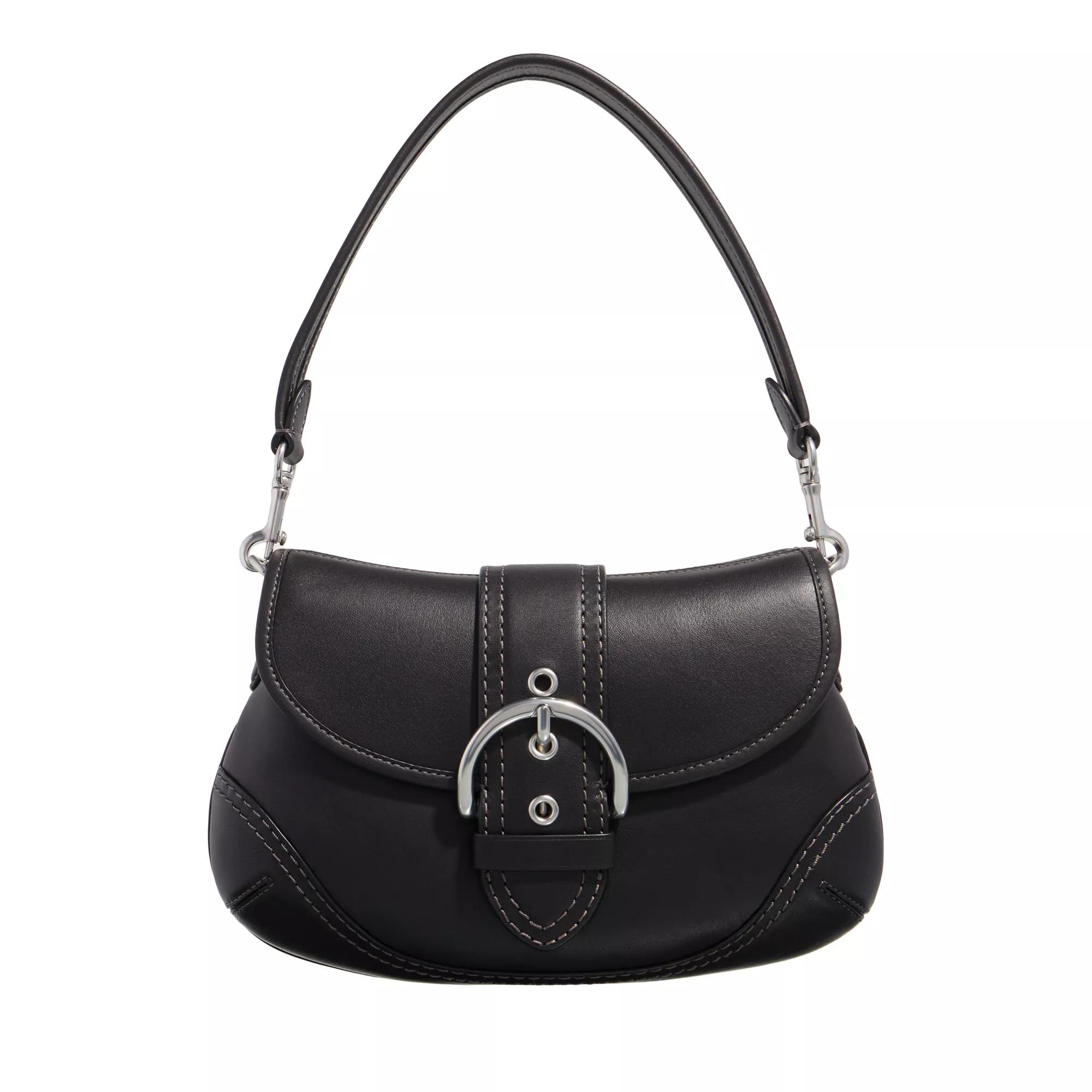 Coach Satchel Bag - Regenerative Glovetanned Leather Soho Bag - Gr. unisize - in Schwarz - für Damen