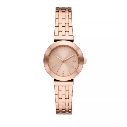 DKNY Women's Stanhope Three-Hand Stainless Steel Watch  Rose Gold Montre habillée