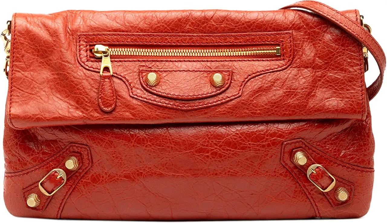Balenciaga Hobo Bags - Lambskin Motocross Giant 12 Envelope Clutch With S - Gr. unisize - in Rot - für Damen