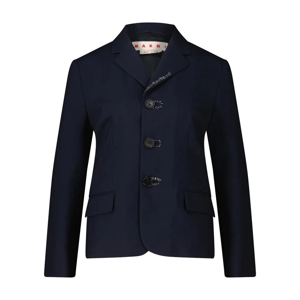 Marni - Blazer mit Naht-Details - Größe 38 - blau