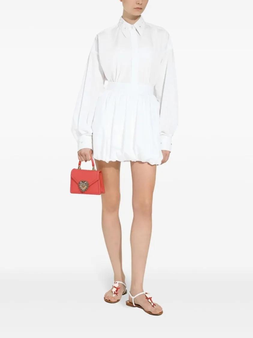 Dolce&Gabbana Shoppers Small Devotion Bag in rood
