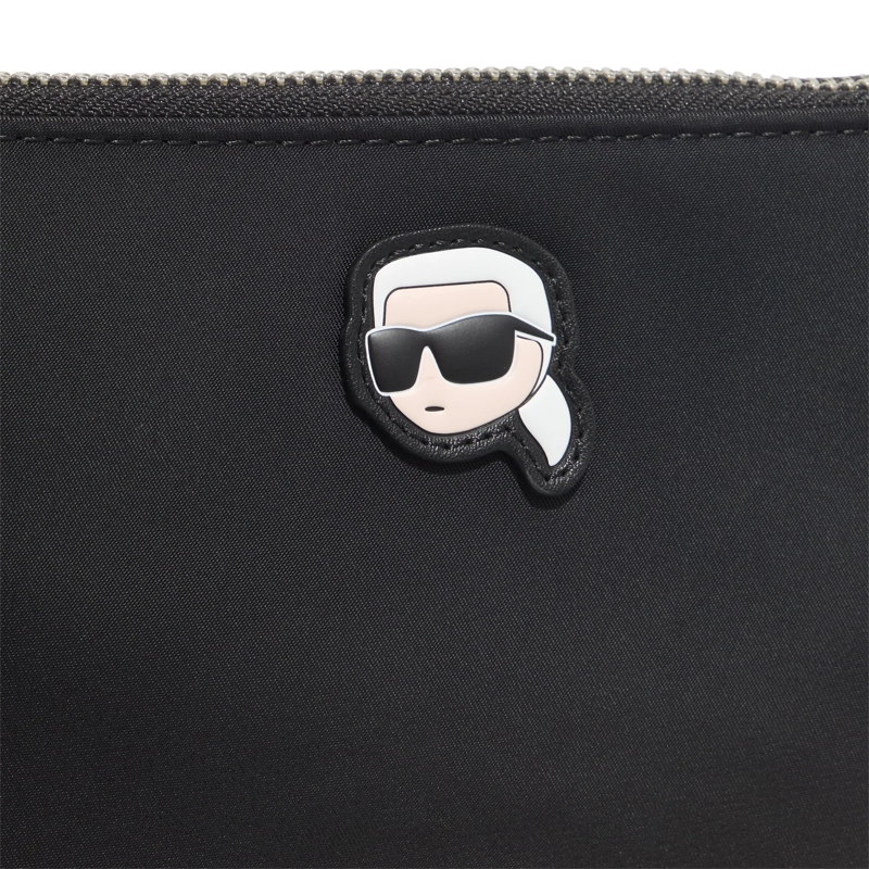 Karl Lagerfeld Pochette Ikon Nylon Shoulder Pouch Black(Image 4)
