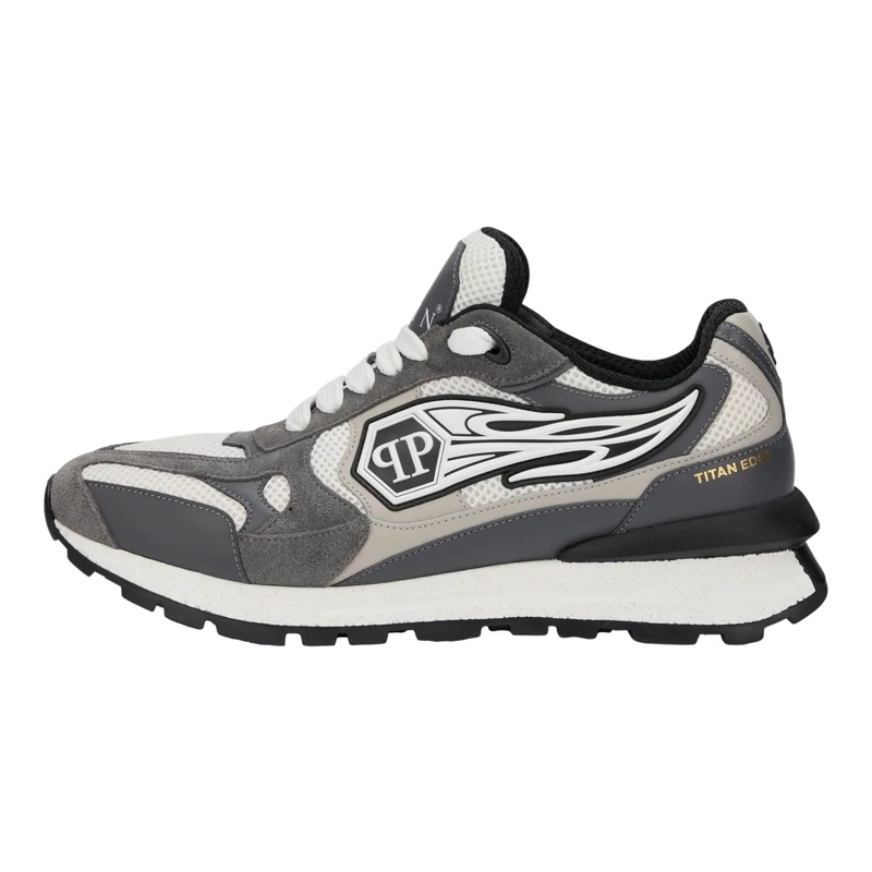 Philipp Plein Low-Top-Sneaker Mit diesen Predator-Sneakern in Lo-Top-Form aus ge grau(Image 5)