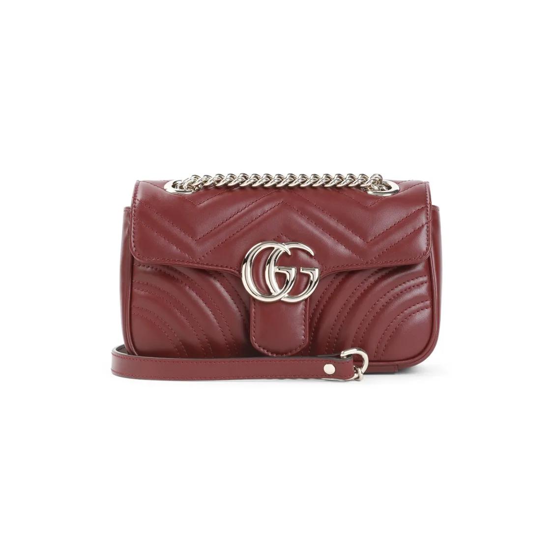 Gucci Shopper - Gg Marmont 2.0 Shoulder Bag - Gr. unisize - in Rot - für Damen