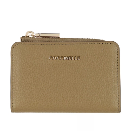 Coccinelle Credit Card Hold.Grainy Leather Moss Green Bi-Fold Wallet