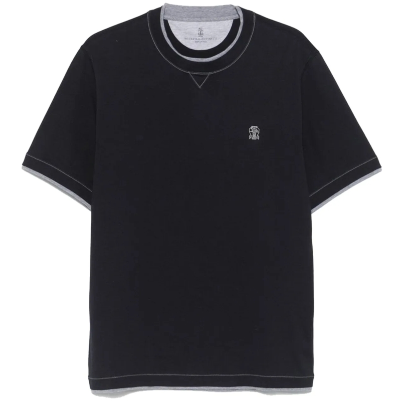Brunello Cucinelli T-Shirt T-Shirts And Polos Blue blau