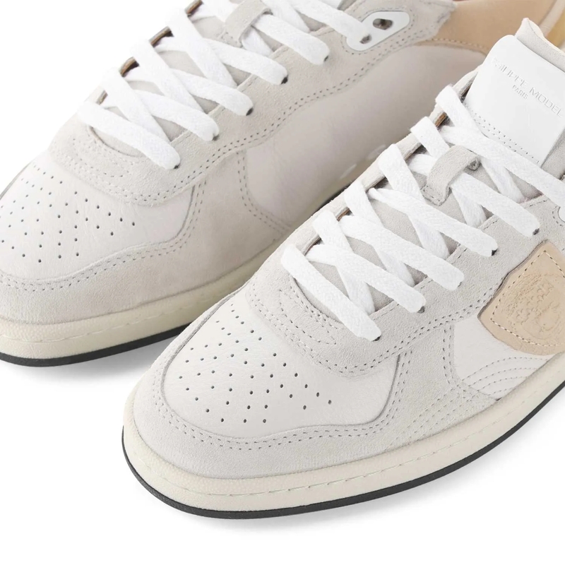 Philippe Model Schnürschuhe Low-Top Leather Sneakers With Suede Accents Grey(Image 7)