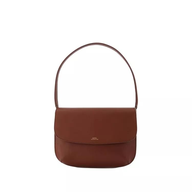 A.P.C. Shopper - Sarah Shoulder Bag - Leather - Hazelnut - Gr. unisize - in Braun - für Damen