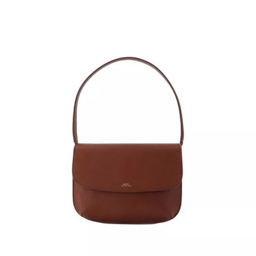 A.P.C. Schoudertas Sarah Shoulder Bag - Leather - Hazelnut Brown