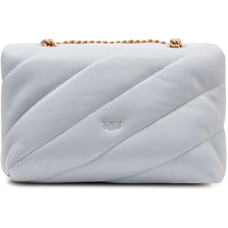 Pinko Schultertasche Borsa Love Puff Mini con Patta e Catena grau(Image 4)