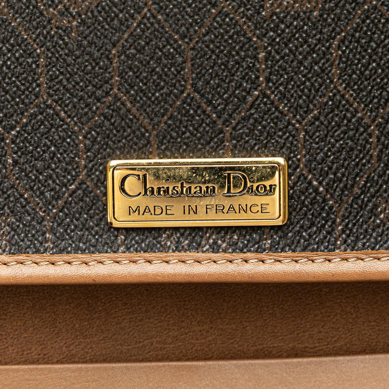 Thumbnail - Christian Dior Hobo Bags - Honeycomb Coated Canvas Chain Shoulder Bag - Gr. unisize - in Schwarz - für Damen