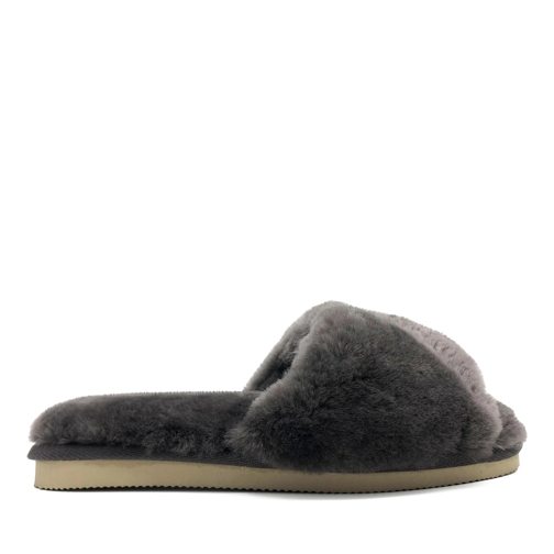 thies thies 1856 ® Fluffy Slide grey (W) mehrfarbig Tofflor för inomhusbruk