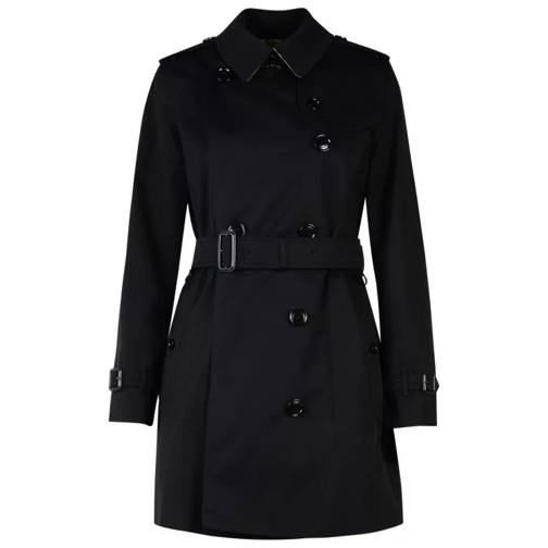 Burberry Kensington' Black Polyester Trench Coat Black 